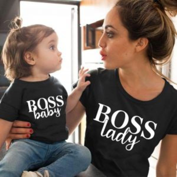 טישרט תואם BABY/LADY BOSS