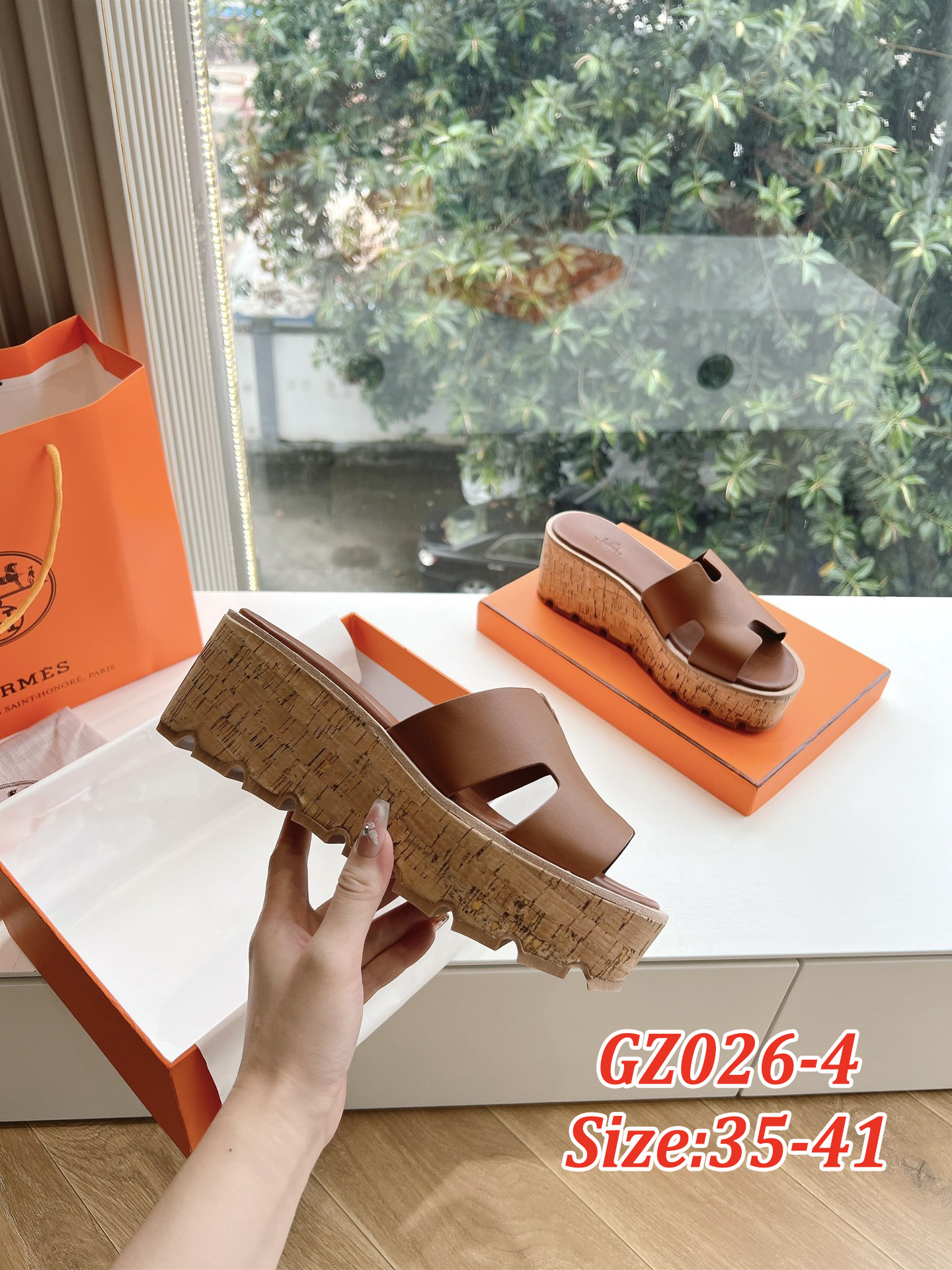 כפכפים פלטפורמה הרמס – תמונה 6